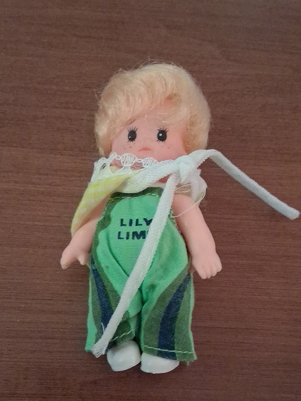 Vintage Lily Lime Pop Playmates 3.5" Tiny Doll W/original Outfit Shoes